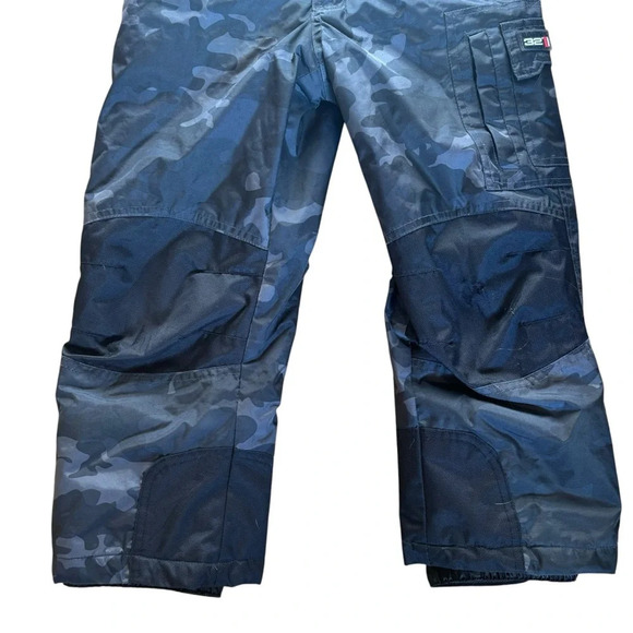 Weatherproof 32 degrees Kids Blue Camo Snow Bib Size XS (5/6) - Picture 2 of 12